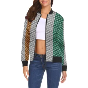 COTE D'IVOIRE FLAG All Over Print Bomber Jacket for Women