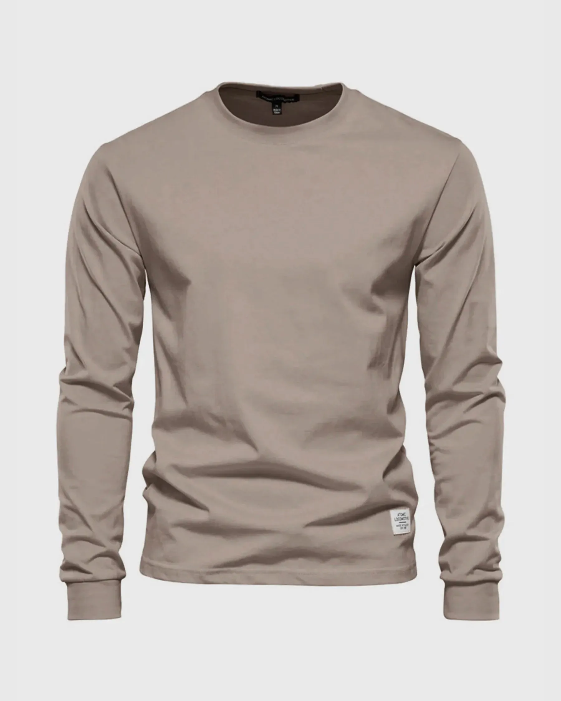 Crew neck Long Sleeve Cotton Premium Basic T-Shirt