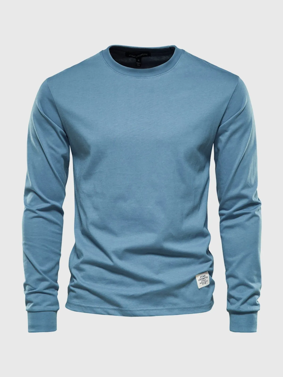 Crew neck Long Sleeve Cotton Premium Basic T-Shirt