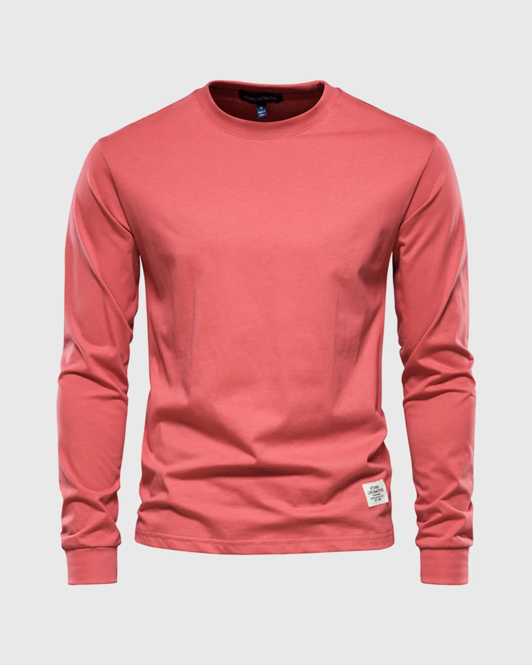 Crew neck Long Sleeve Cotton Premium Basic T-Shirt