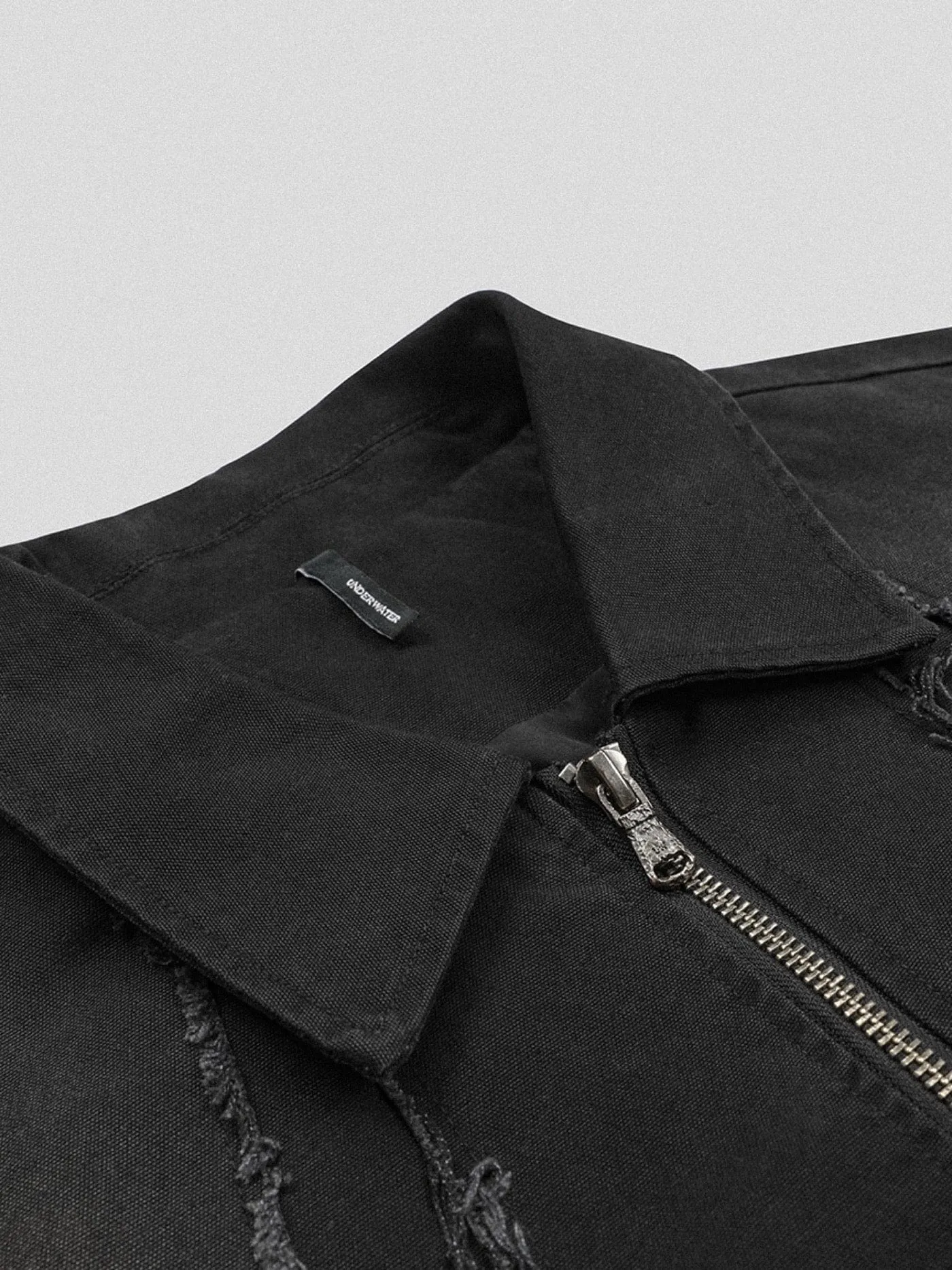 Dark Denim Rivet Bomber Jacket