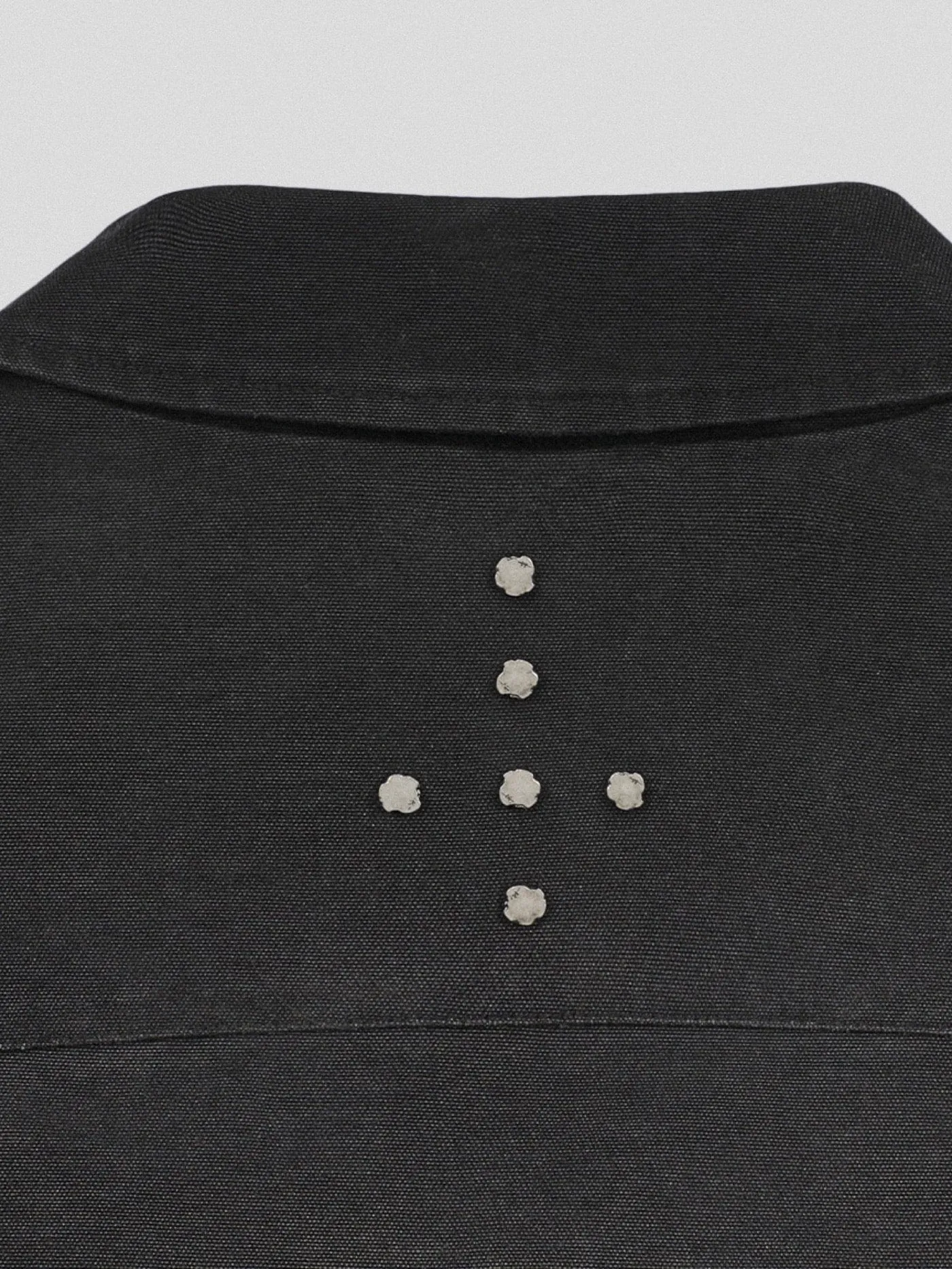 Dark Denim Rivet Bomber Jacket