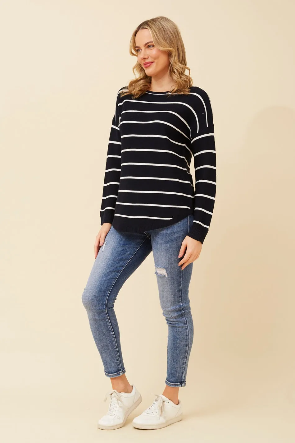 DARYLE STRIPED KNIT JUMPER