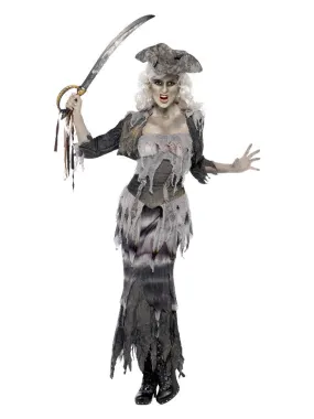 Deluxe Ghost Ship Ghoulina Costume, Grey