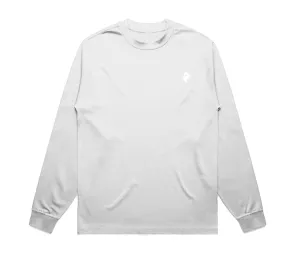 DF - Men's White Heavy L/S Tee