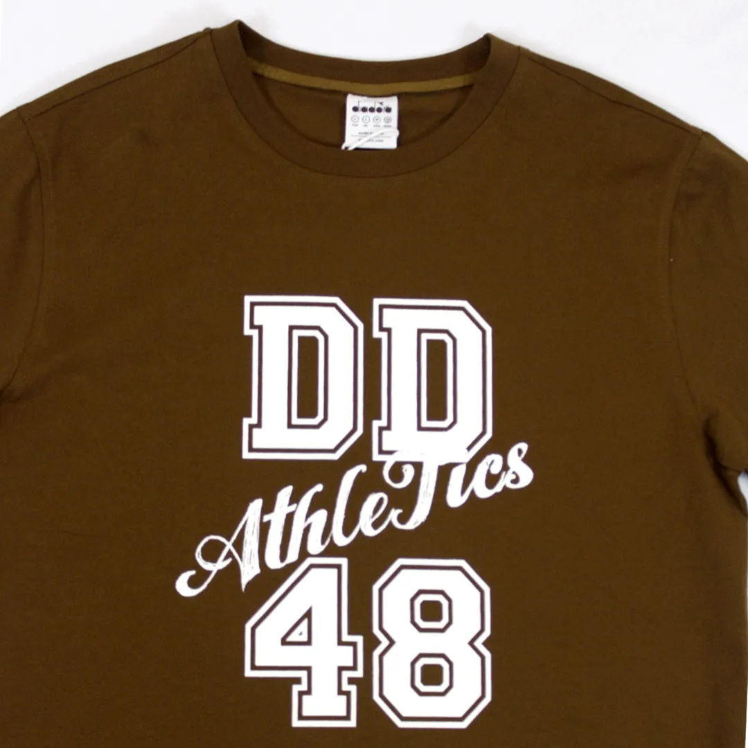 DIADORA Eliseo Brown Graphic T Shirt