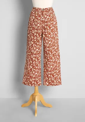 Ditsy Days in Daisies Wide-Leg Jeans