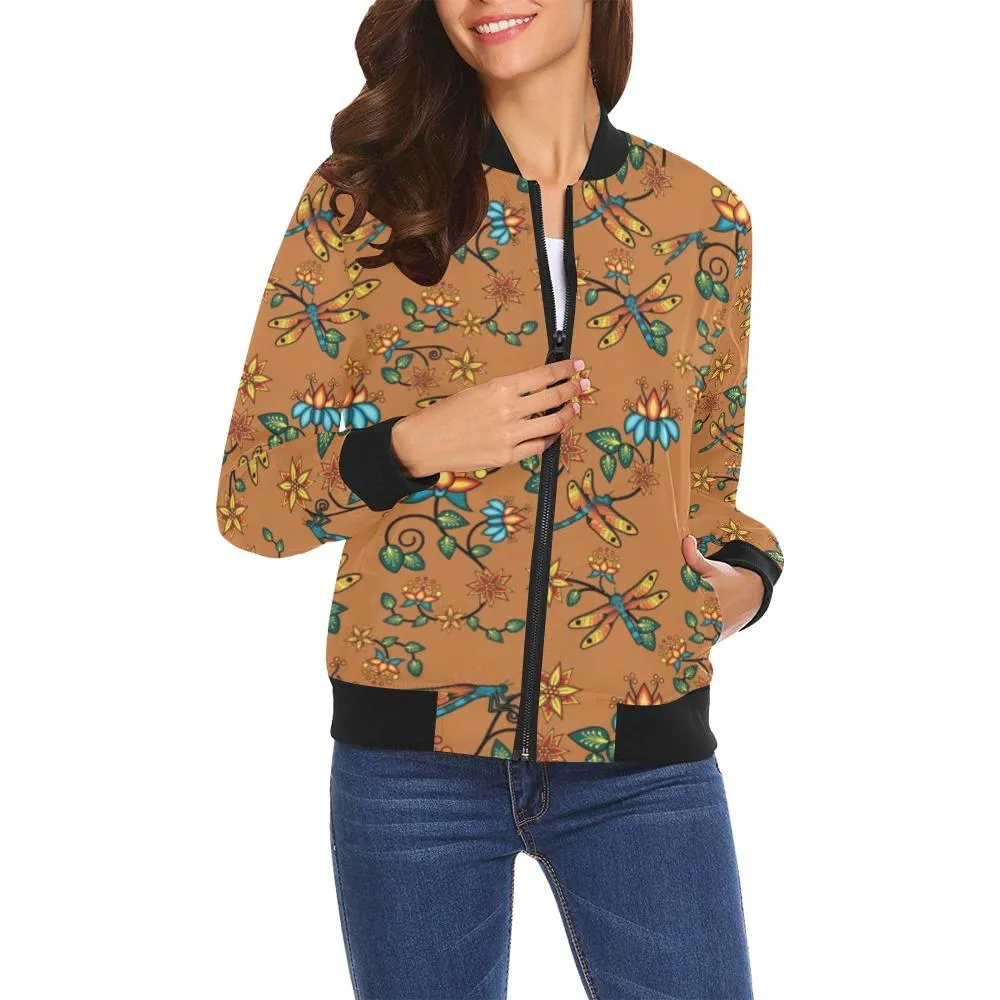 Dragon Lily Sierra Bomber Jacket for Women