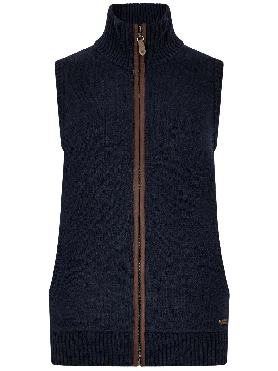 DUBARRY Sheedy Wool Blend Knit Gilet - Women's - Navy