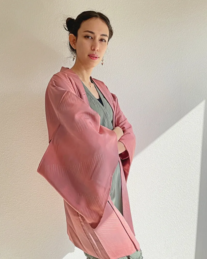 Dusty purple ombre Haori Kimono Jacket