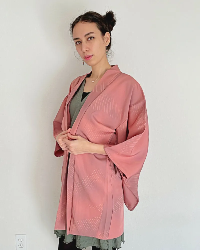 Dusty purple ombre Haori Kimono Jacket