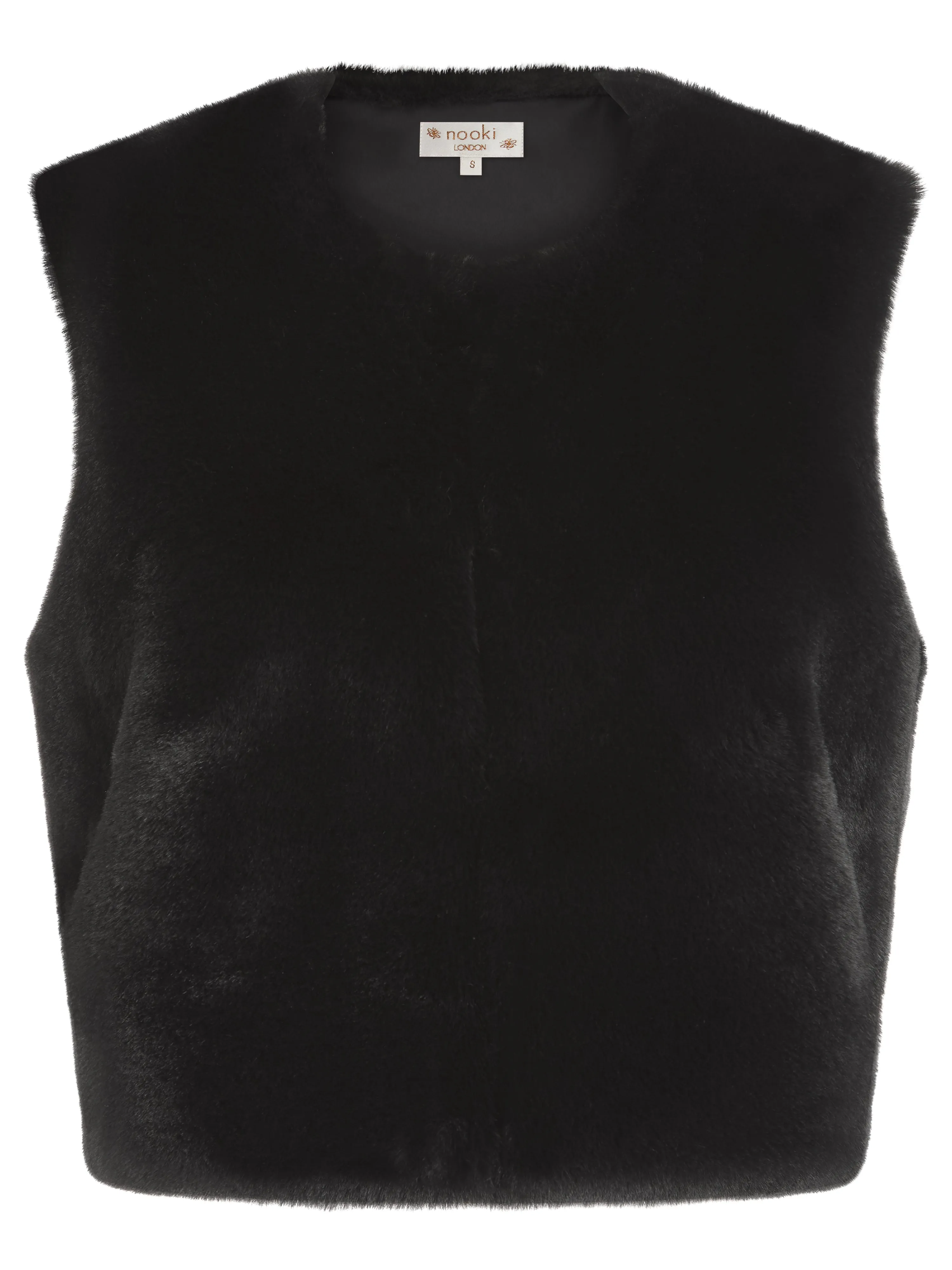 EDELWEISS GILET IN BLACK