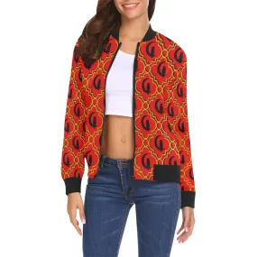 ELEGANCE RYB All Over Print Bomber Jacket for Women