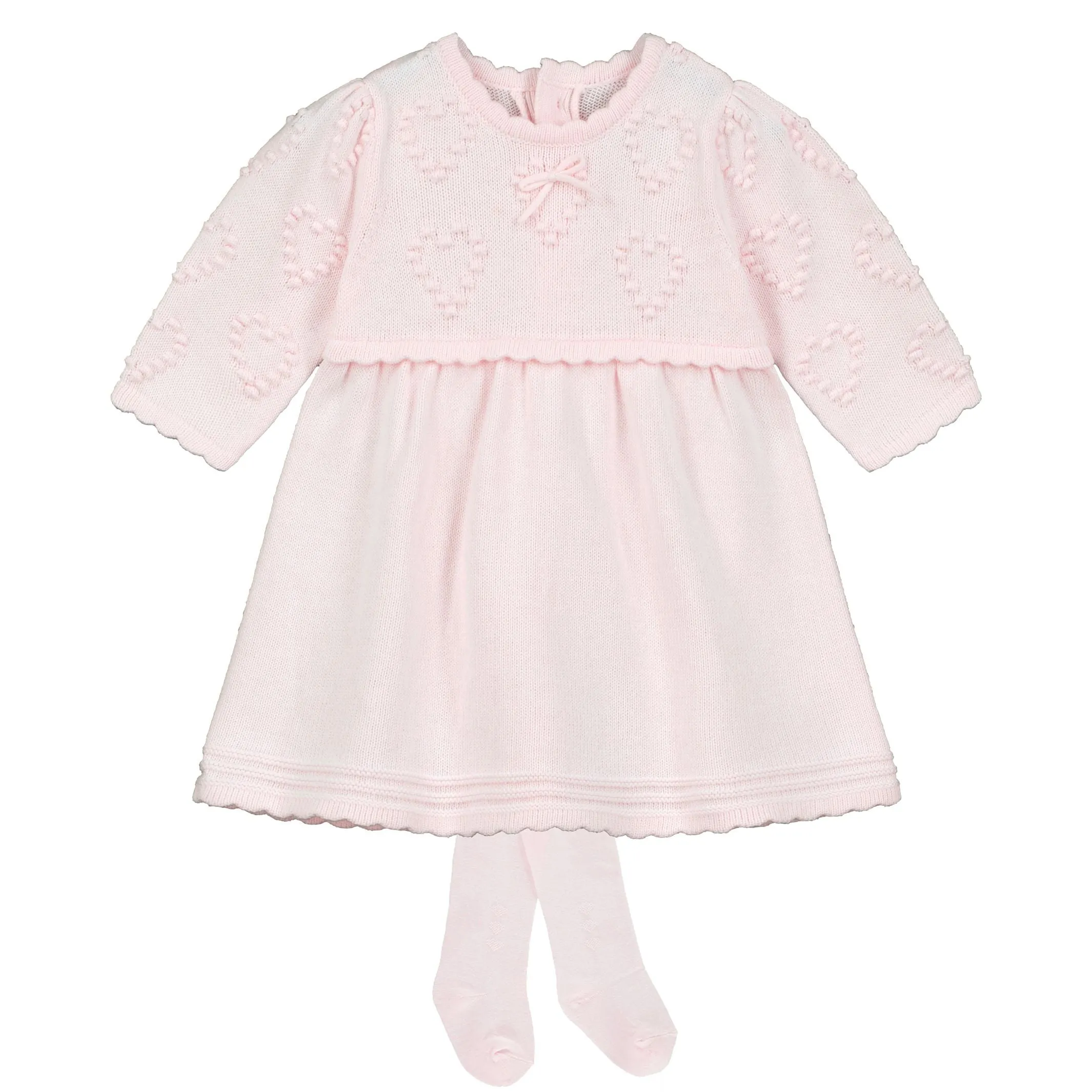 Emile et Rose - Pink knit dress with tights, Eilish