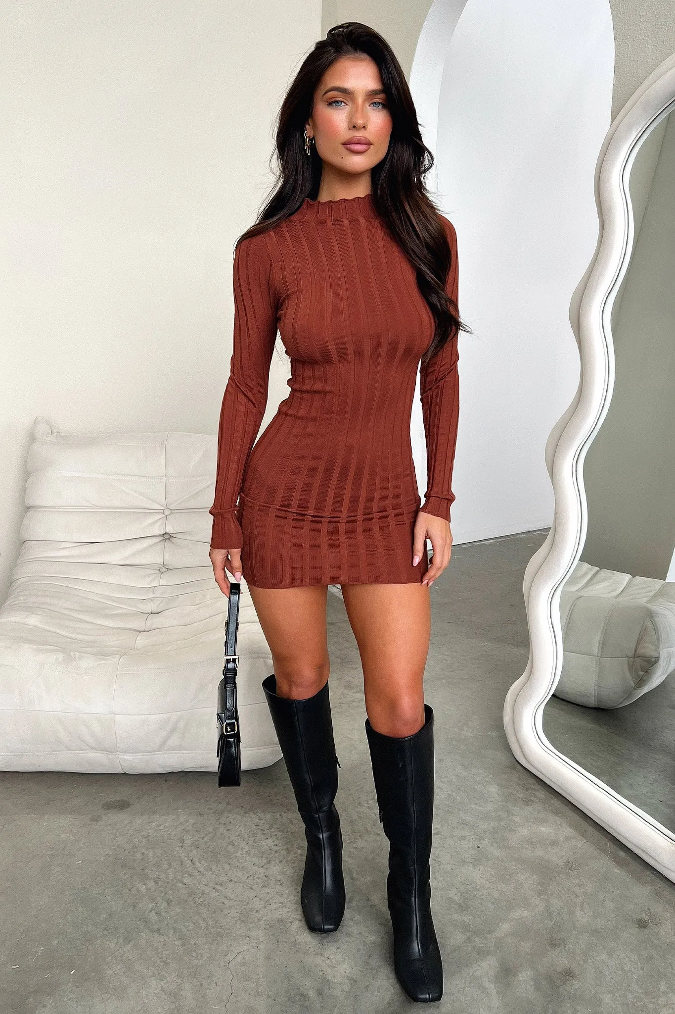 Emily Dress - Brown