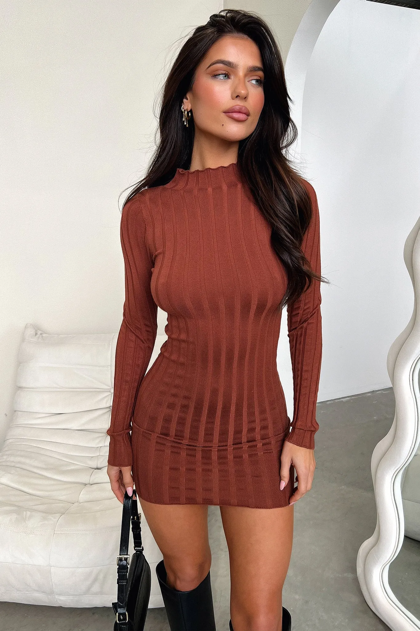 Emily Dress - Brown