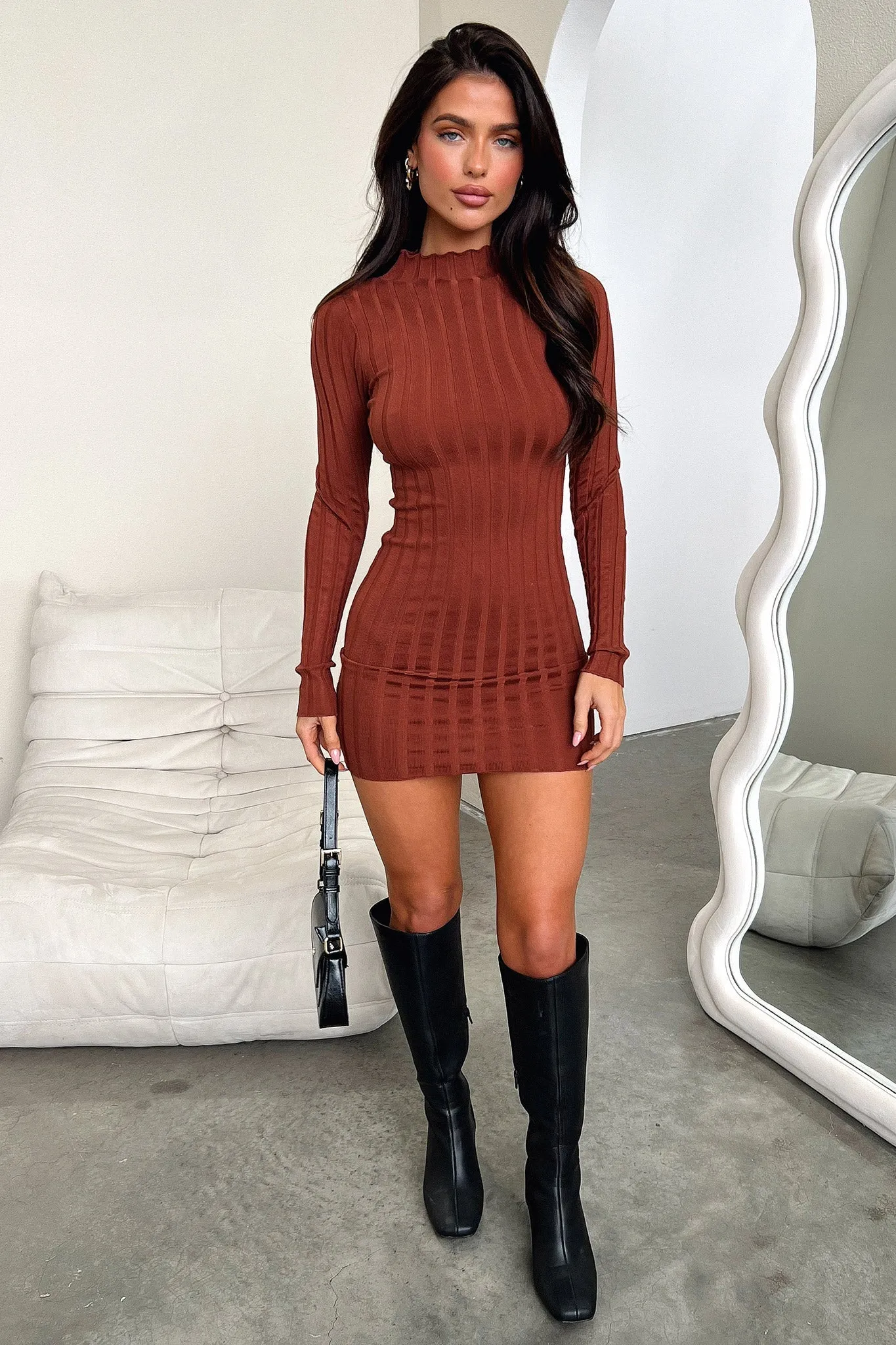 Emily Dress - Brown