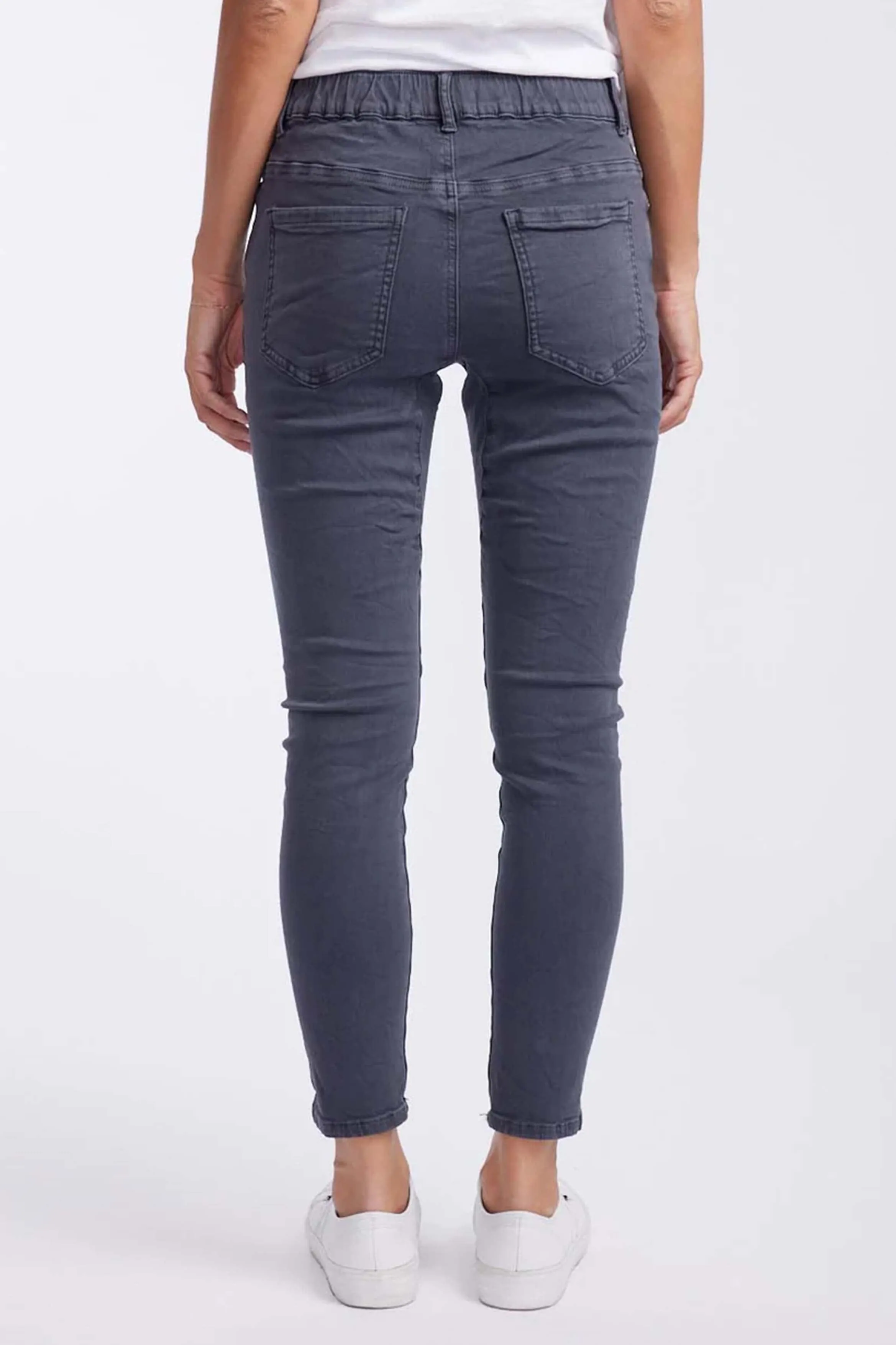 Emma Coloured Jean | Coal