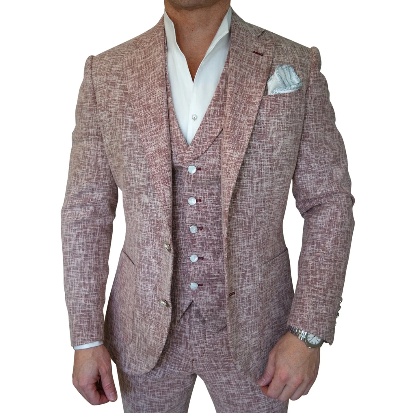 Faded Alizarin Tweed Jacket