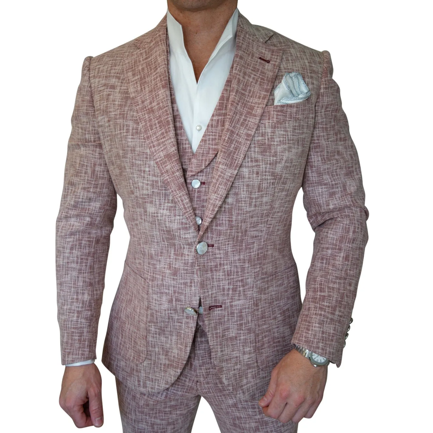 Faded Alizarin Tweed Jacket