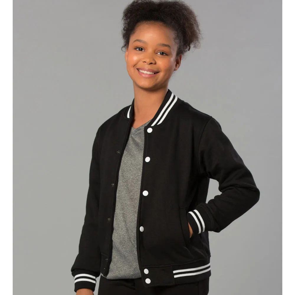 [FL11K] Kid's Fleece Varsity Jacket