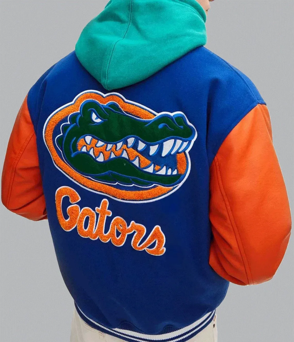 Florida Gators Letterman Royal Blue and Orange Jacket