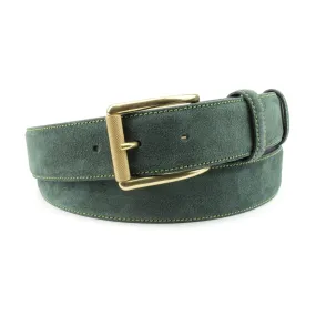 Forest Green Suede Roller Belt