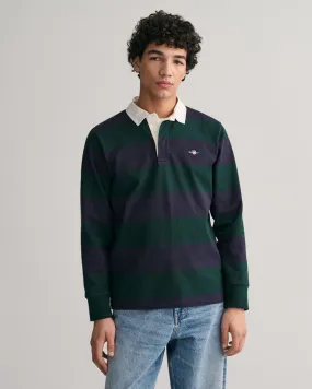 GANT - Shield Barstripe Heavy Rugger, Tartan Green