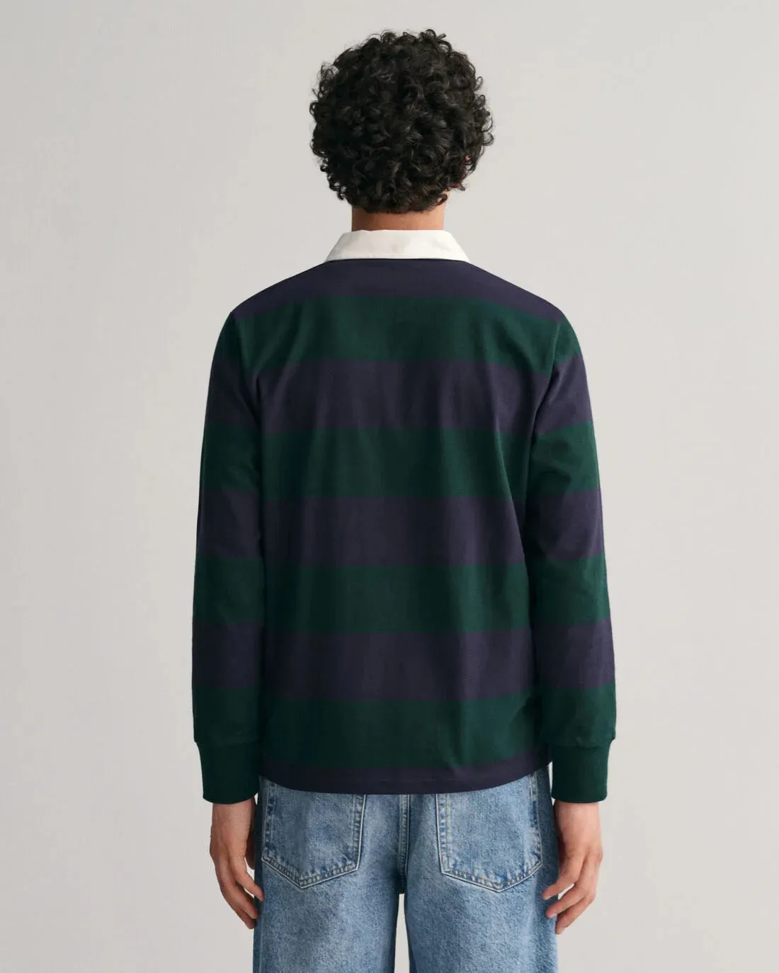 GANT - Shield Barstripe Heavy Rugger, Tartan Green