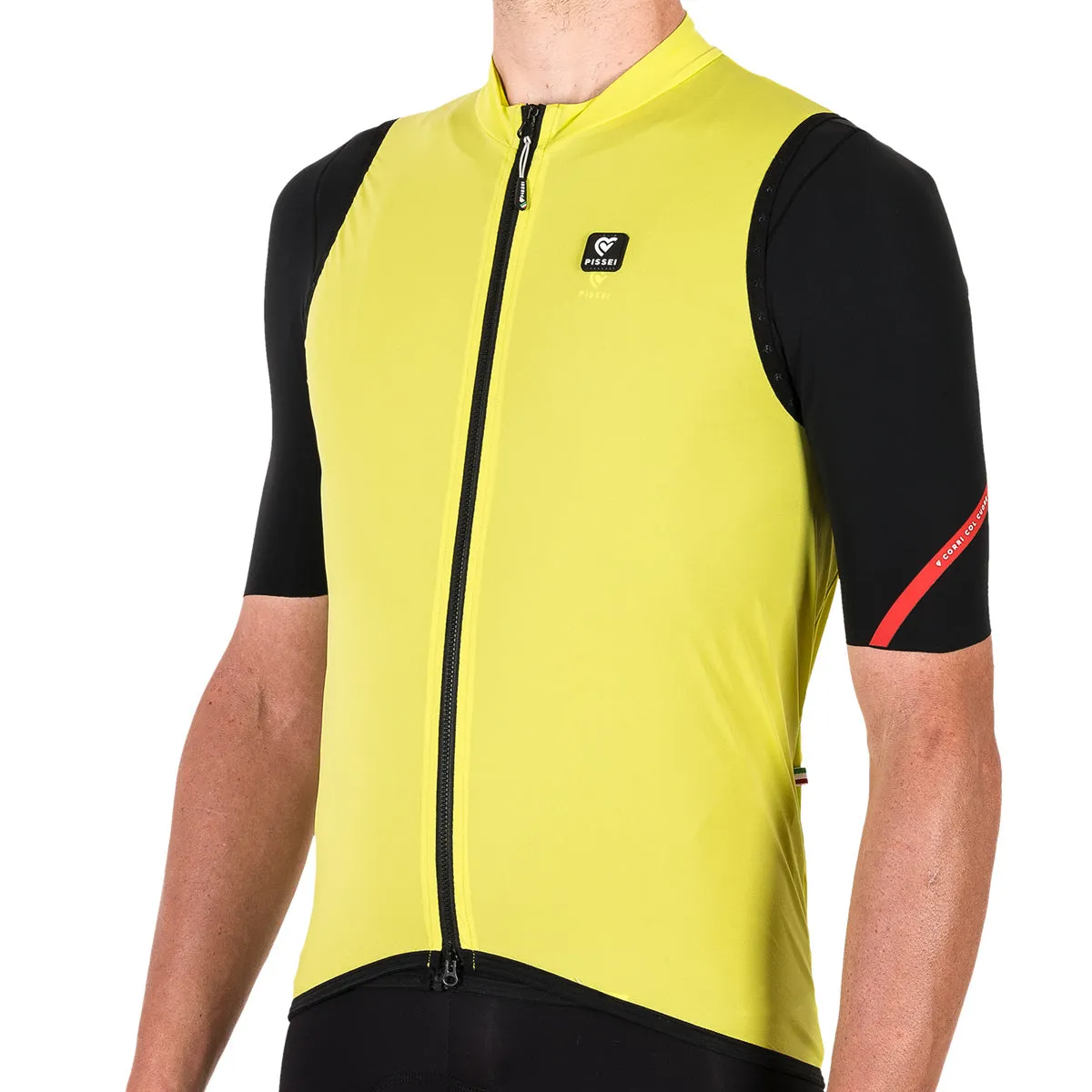 Gilet antivento Pissei Prima Pelle - Lime