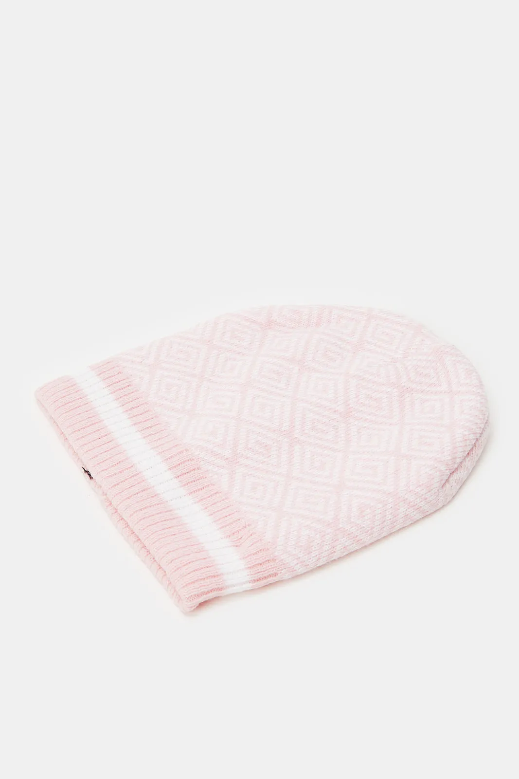 Girls Assorted Printed Knitted Caps (Pack of 3)