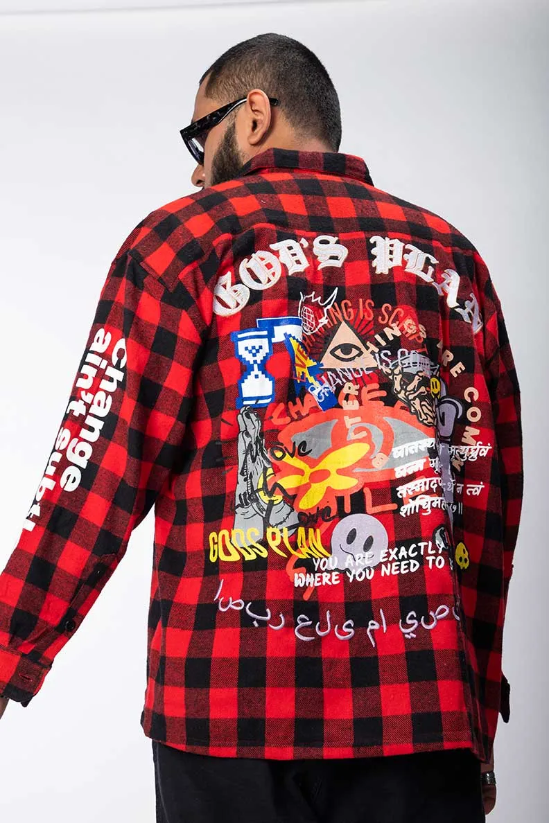 God's Plan Heavy Weight Flannel Shacket