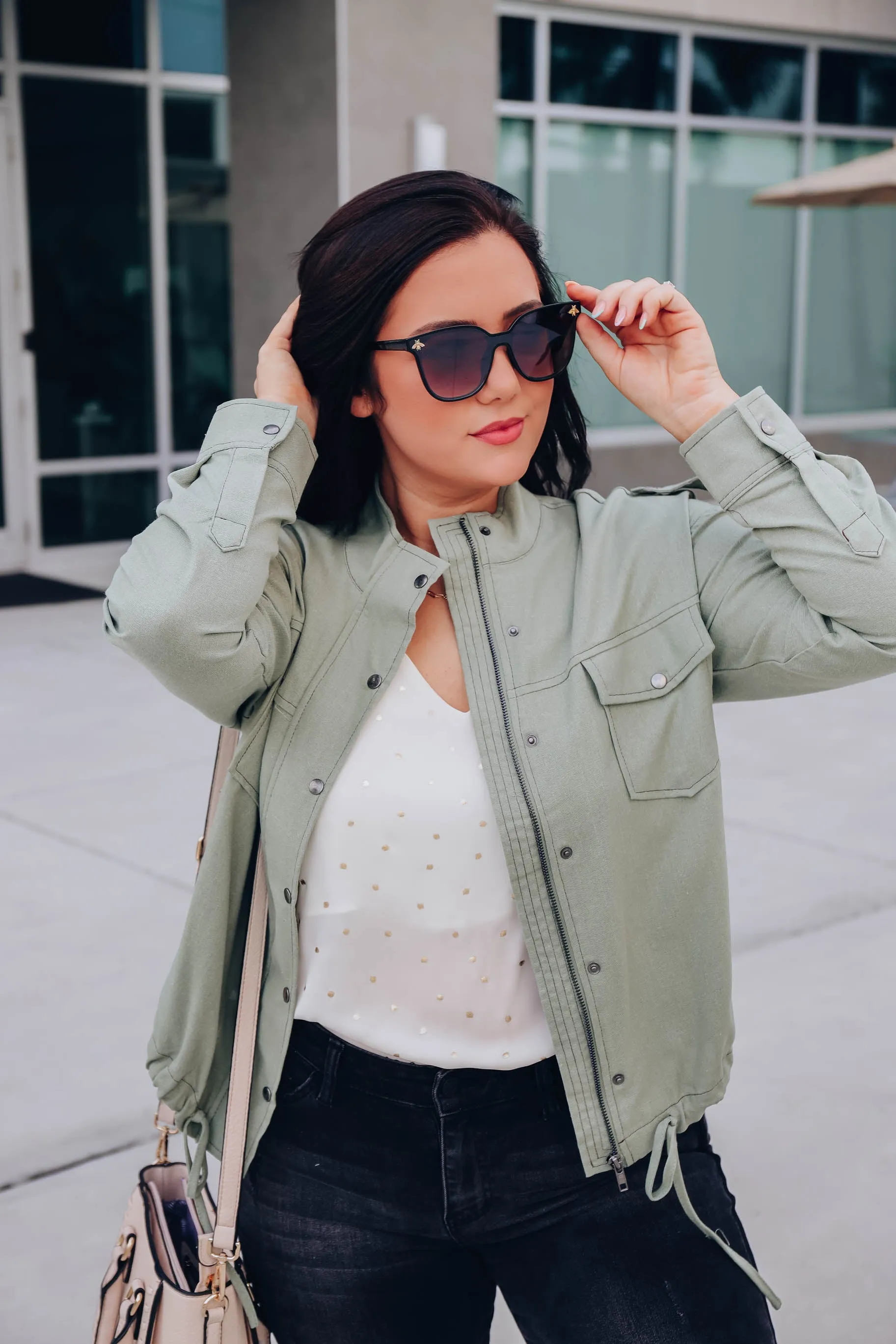 Goes With Everything Cropped Jacket - Olive