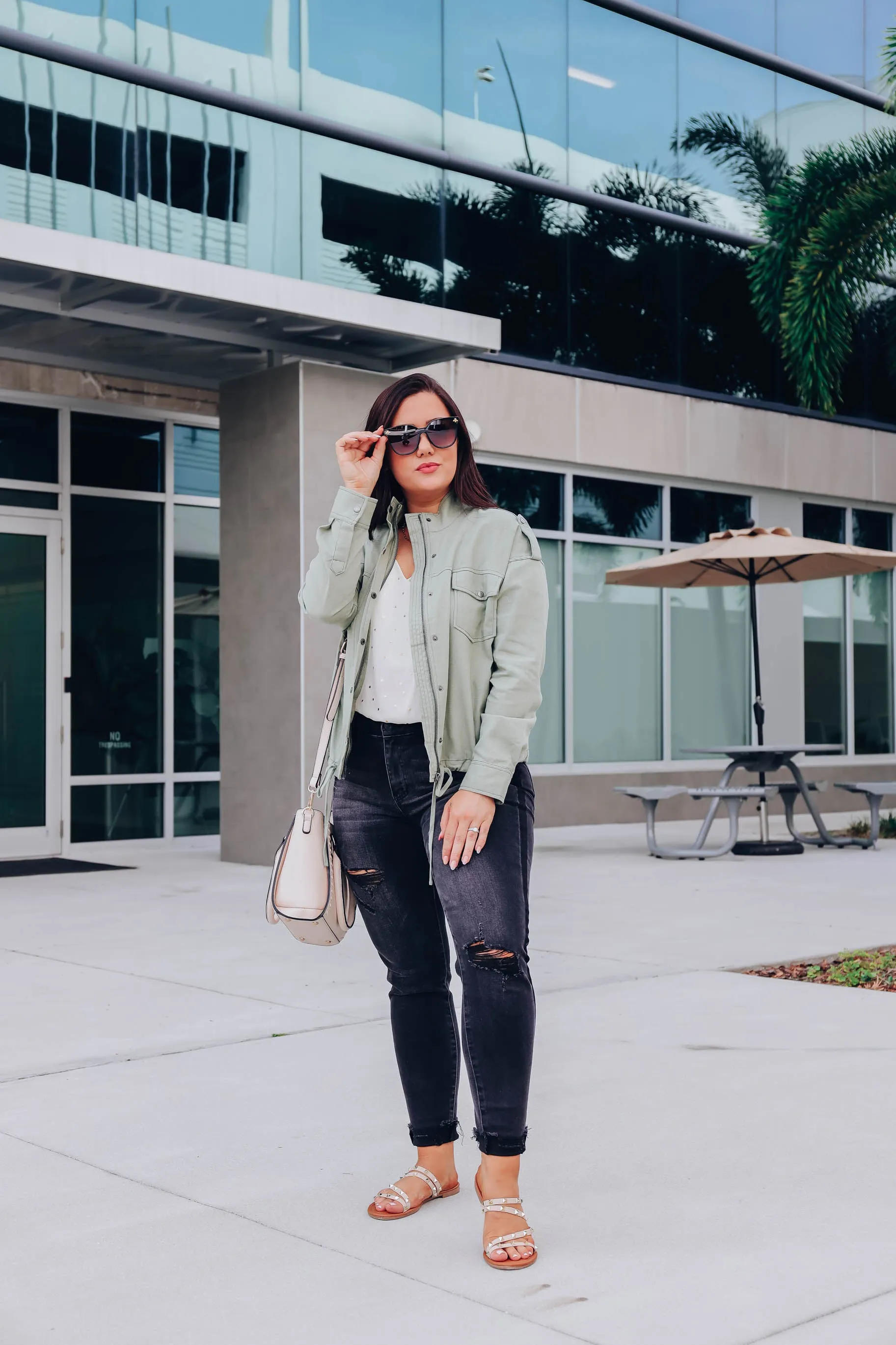 Goes With Everything Cropped Jacket - Olive