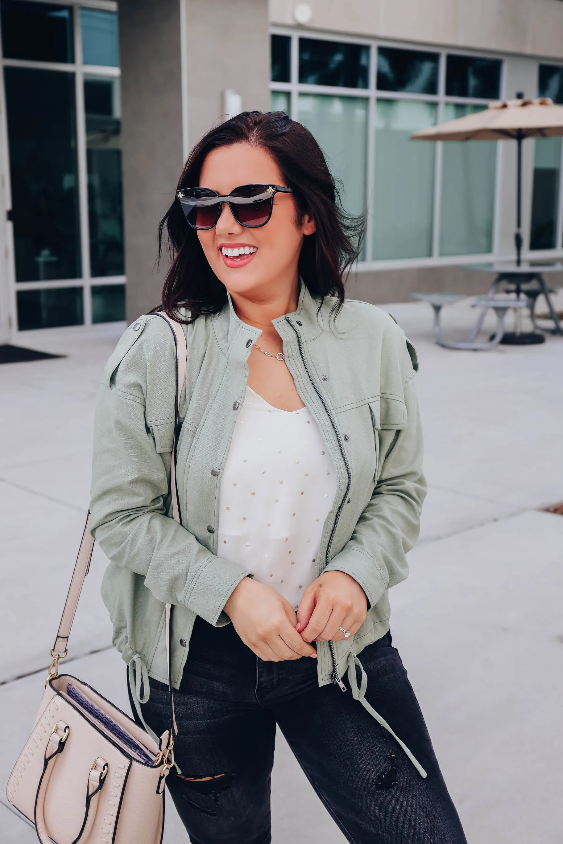 Goes With Everything Cropped Jacket - Olive