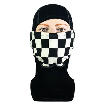 Goldtop Merino Wool Balaclava - Black & White