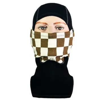 Goldtop Merino Wool Balaclava - Gold & White