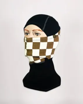 Goldtop Merino Wool Balaclava - Gold & White