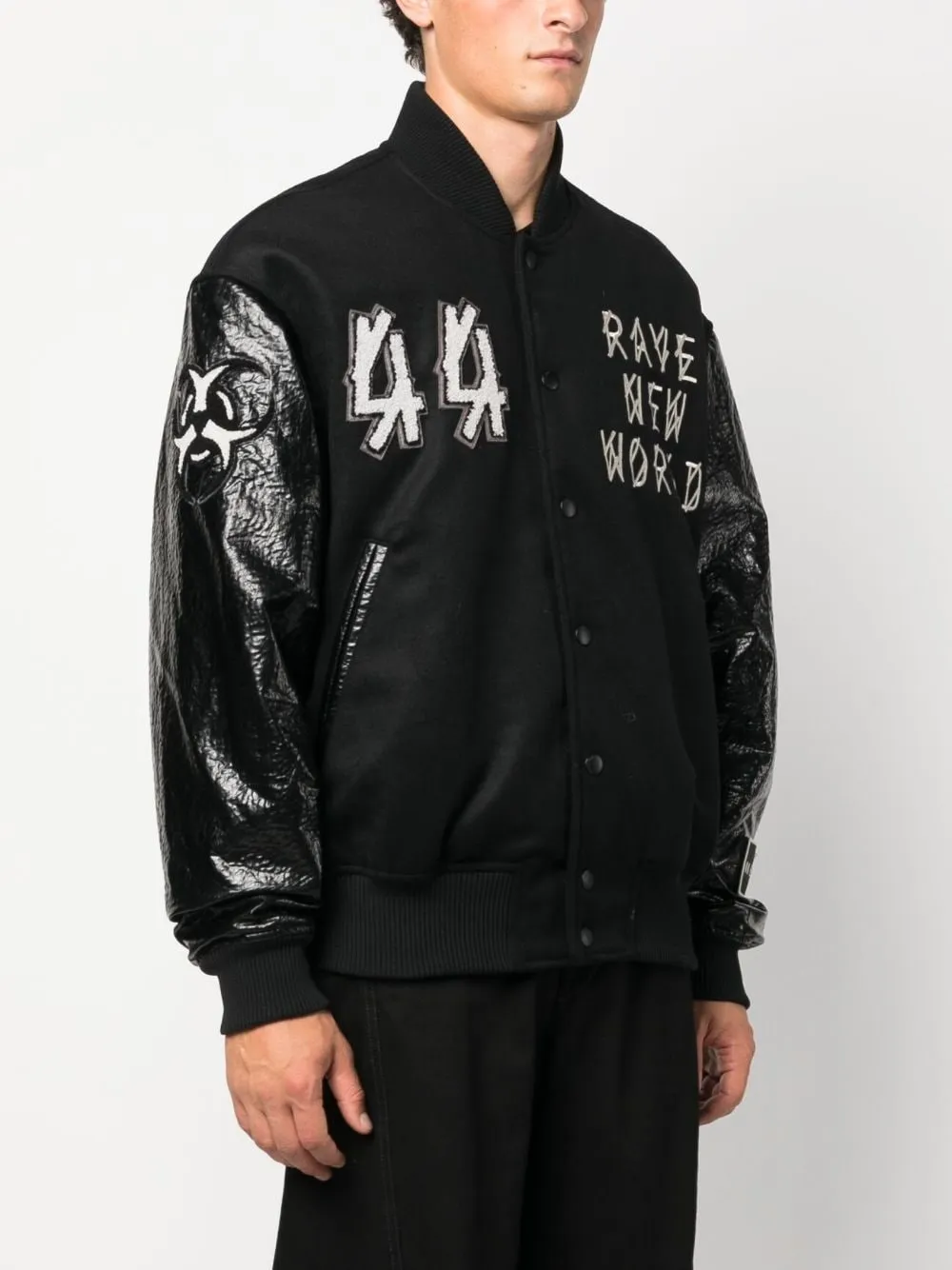 Grad Logo-Patch Bomber Jacket