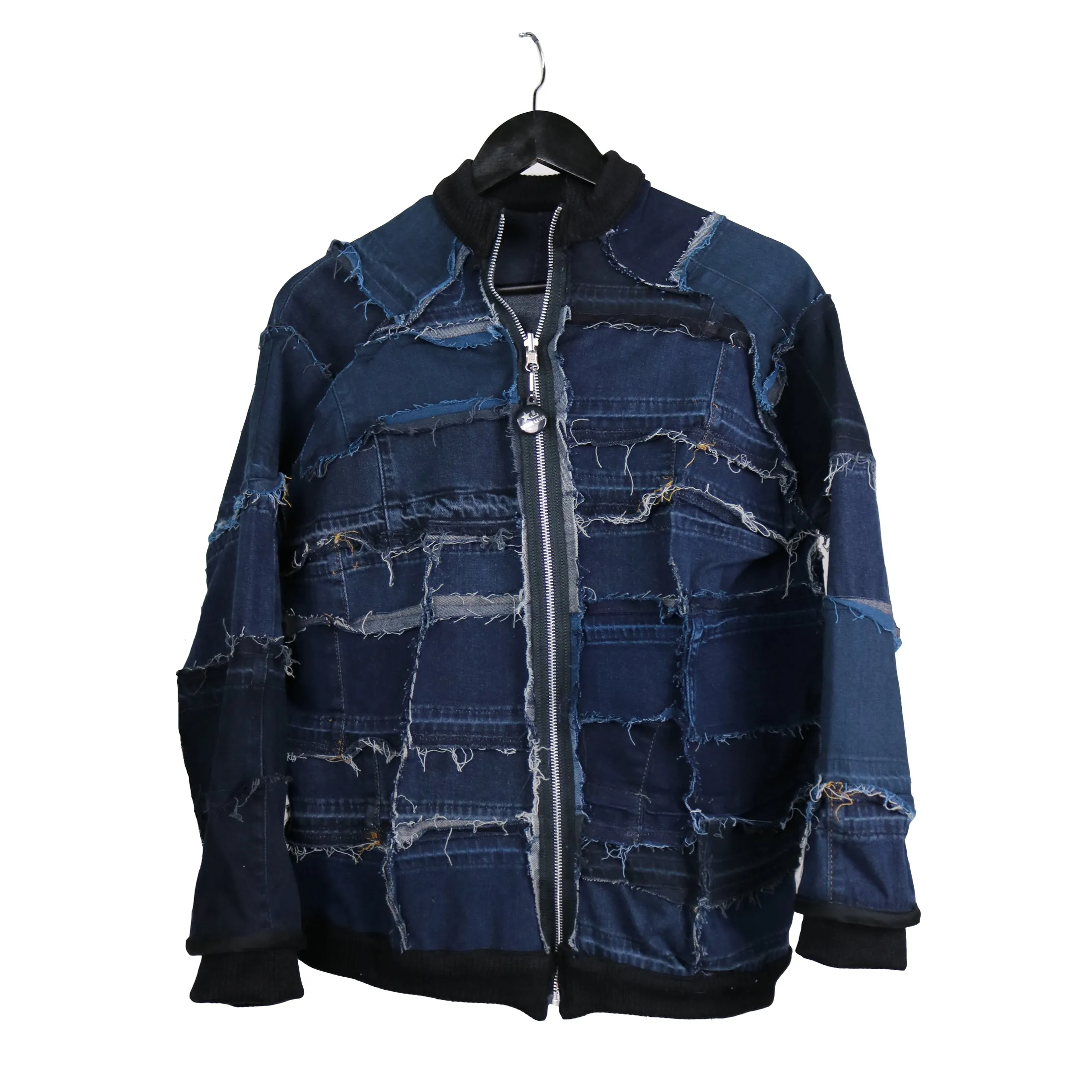 Grand Theft Autumn - Reversible denim bomber jacket