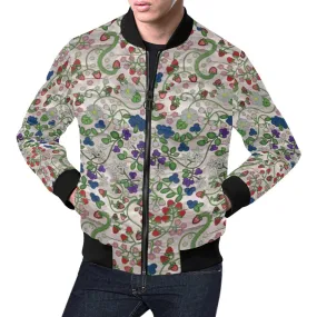 Grandmother Stories Bright Birch All Over Print Bomber Jacket for Men