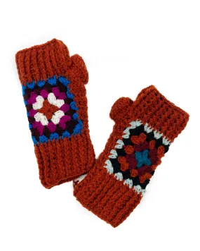 Granny Square Fingerless Gloves