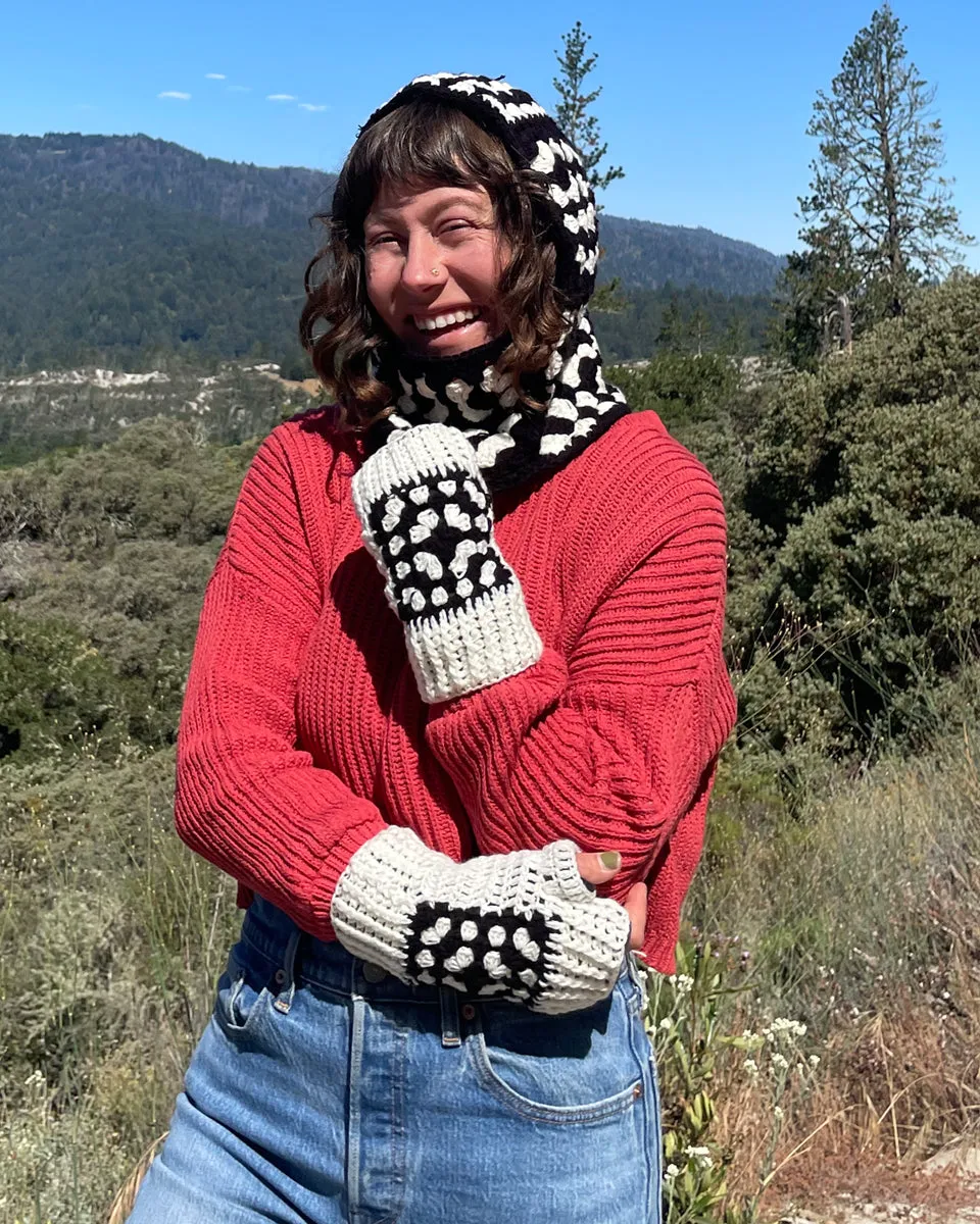 Granny Square Fingerless Gloves