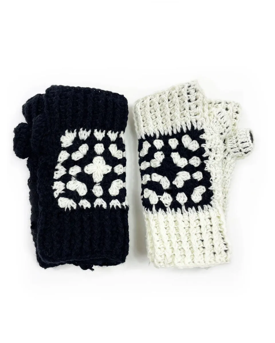 Granny Square Fingerless Gloves