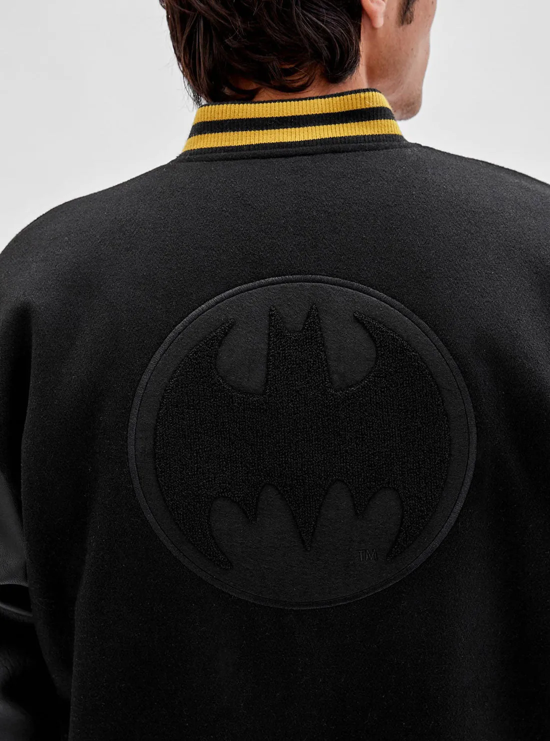 Guess Originals x Batman Black Letterman Jacket