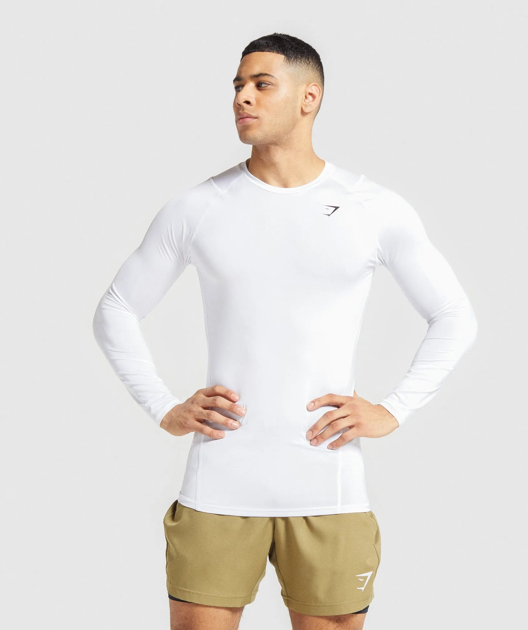 Gymshark Element Baselayer Long Sleeve T-shirt - White