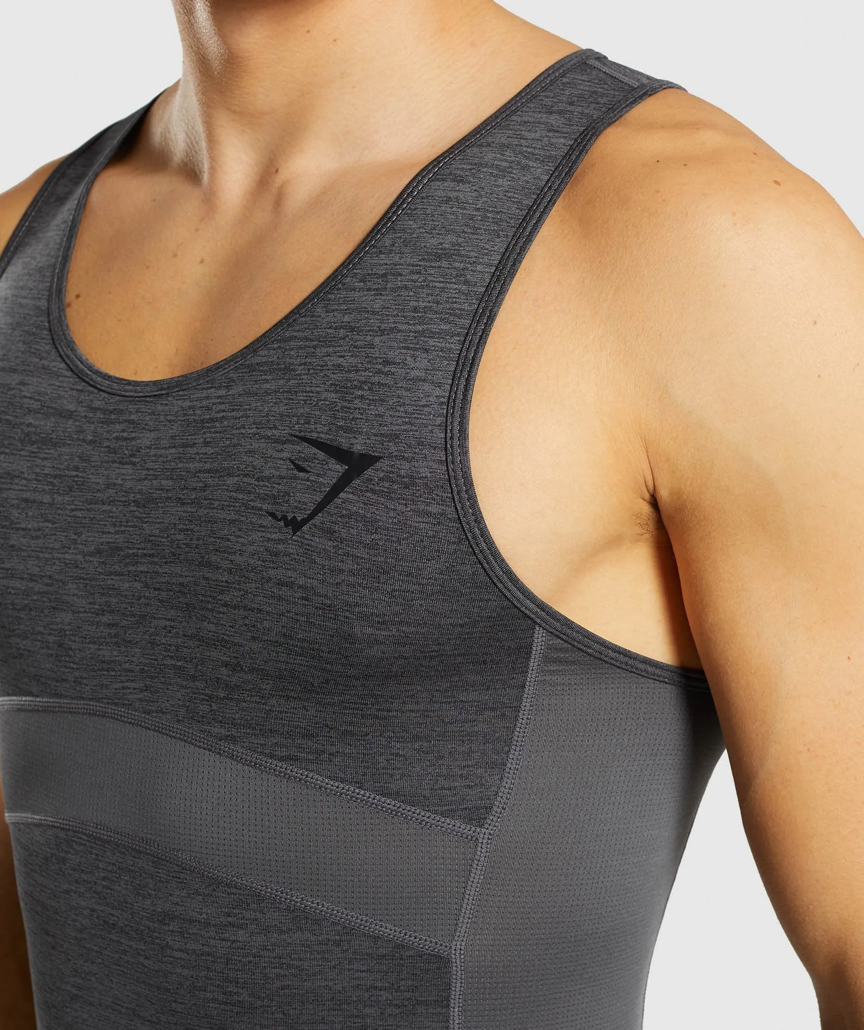 Gymshark Element  Baselayer Tank - Black Marl