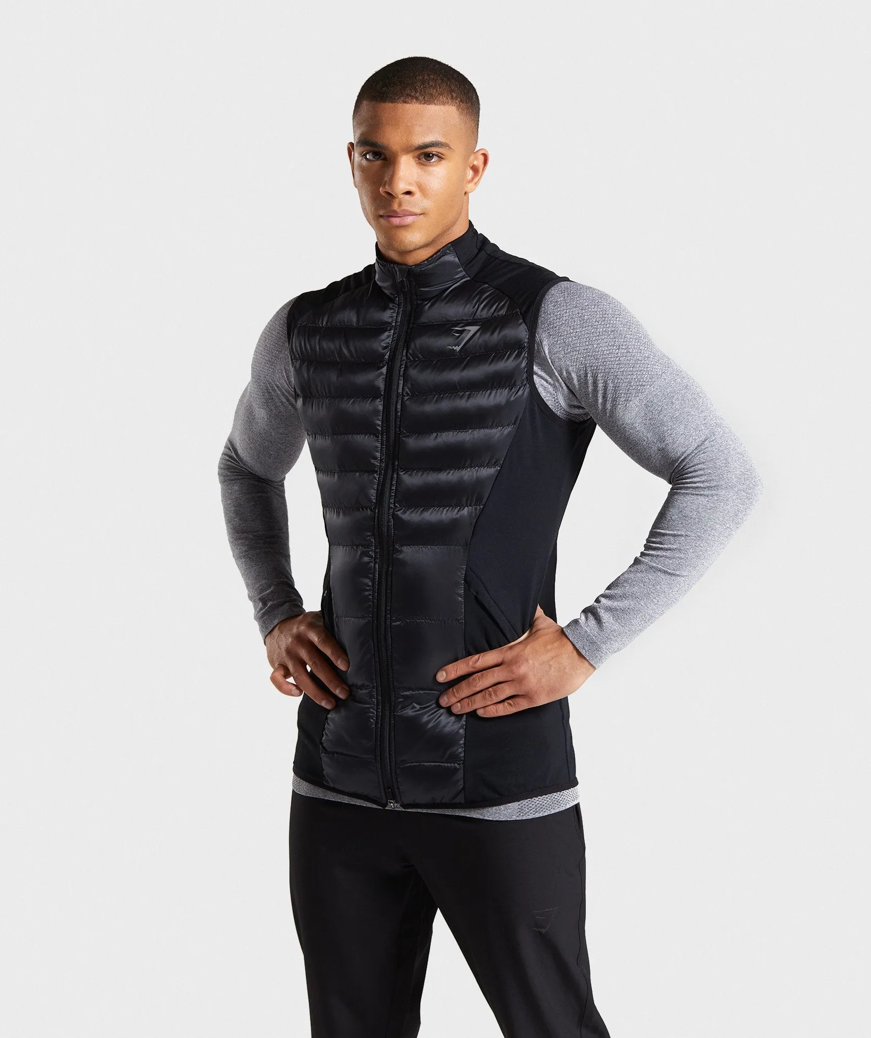 Gymshark Power Lightweight Gilet - Black