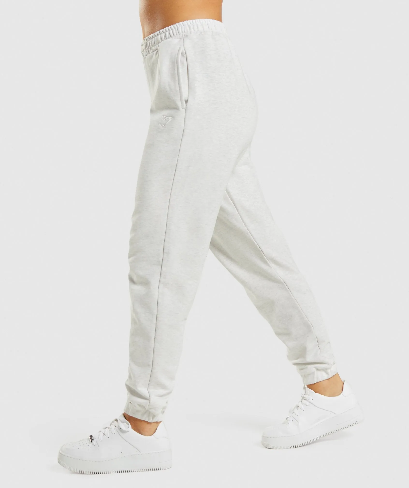 Gymshark Rest Day Sweats Joggers - White Marl