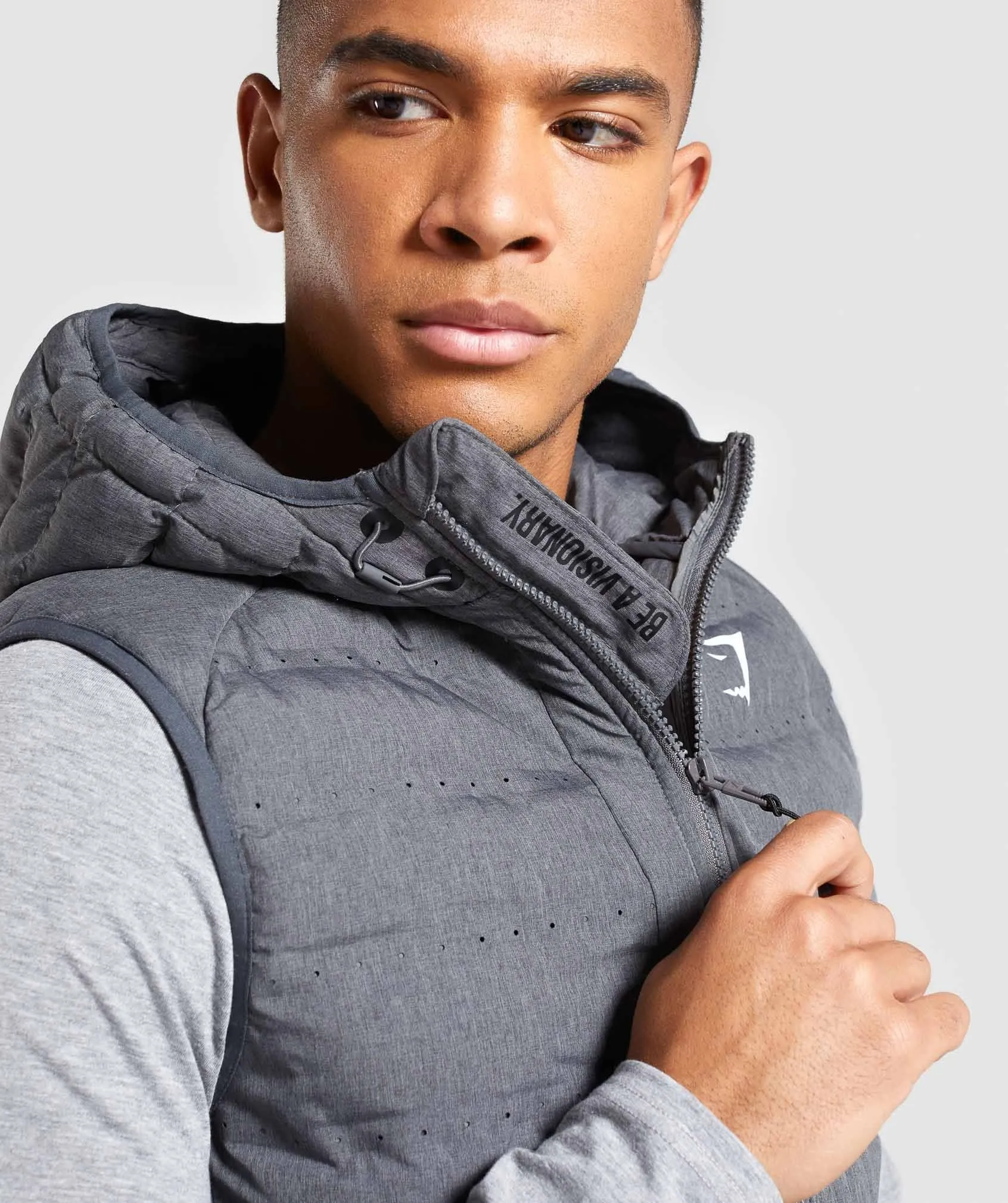 Gymshark Sector Gilet V2 - Charcoal Marl